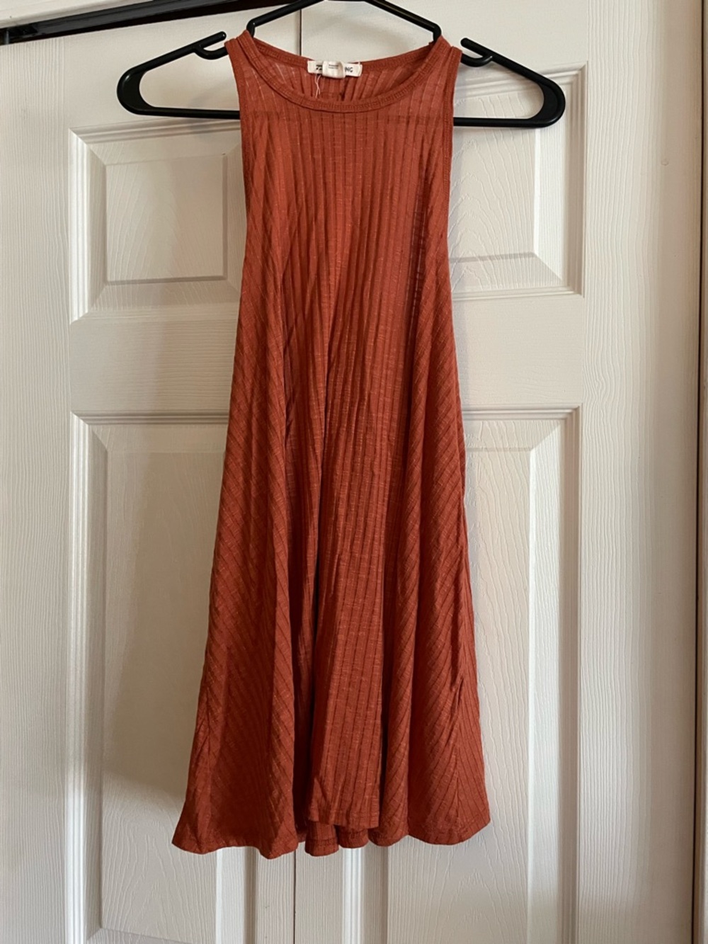 Billabong Rust Ribbed A-Line Muscle Tank